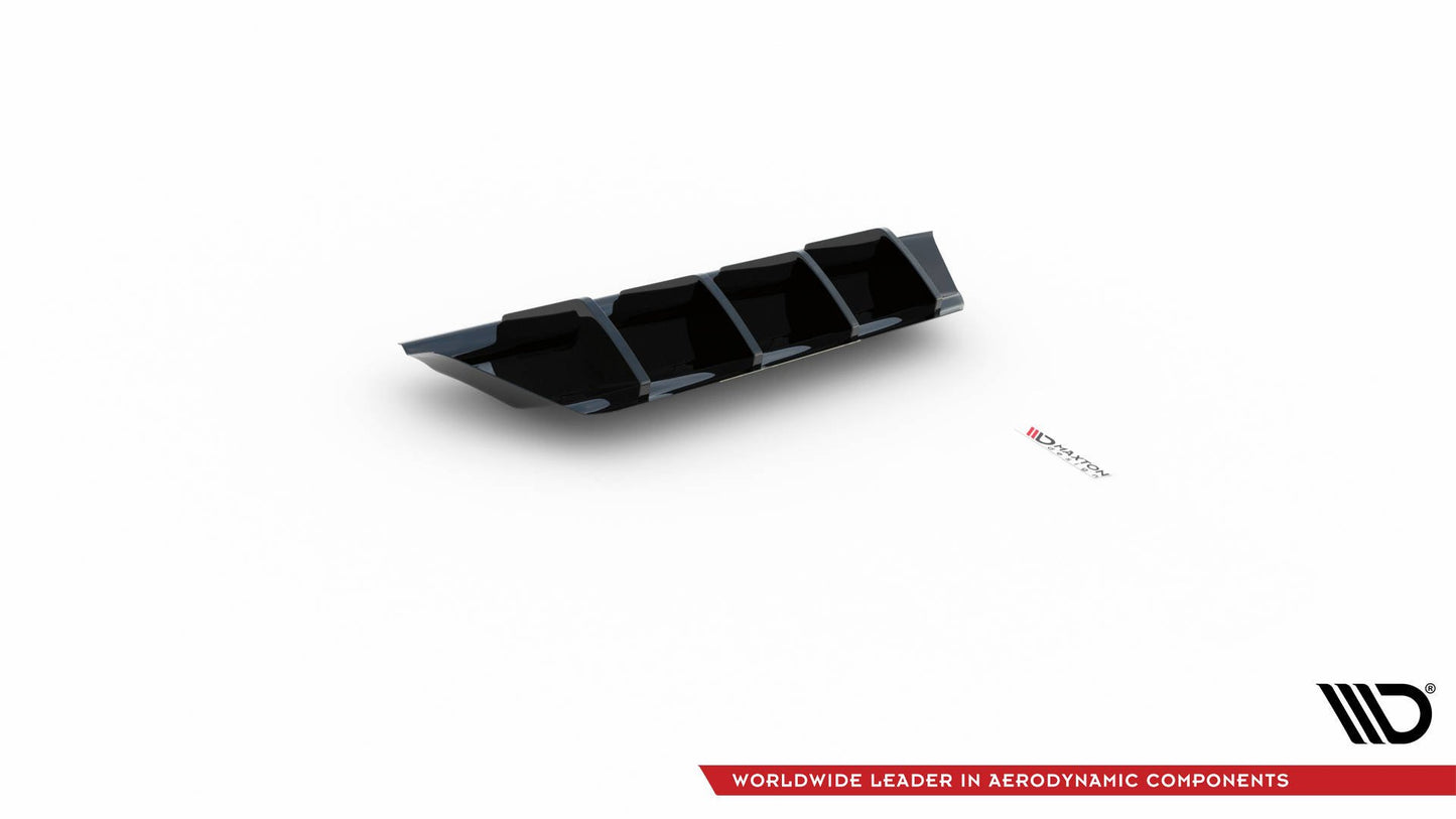 Diffusor Heck Ansatz V.1 für Seat Leon Mk4 schwarz Hochglanz
