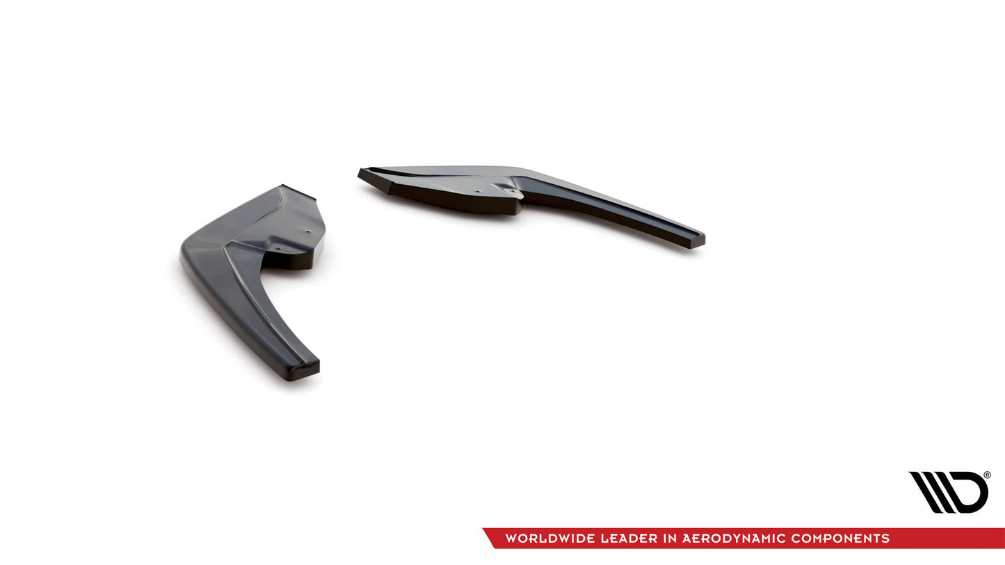Heck Ansatz Flaps Diffusor für BMW 1er F20 Facelift M-power schwarz Hochglanz