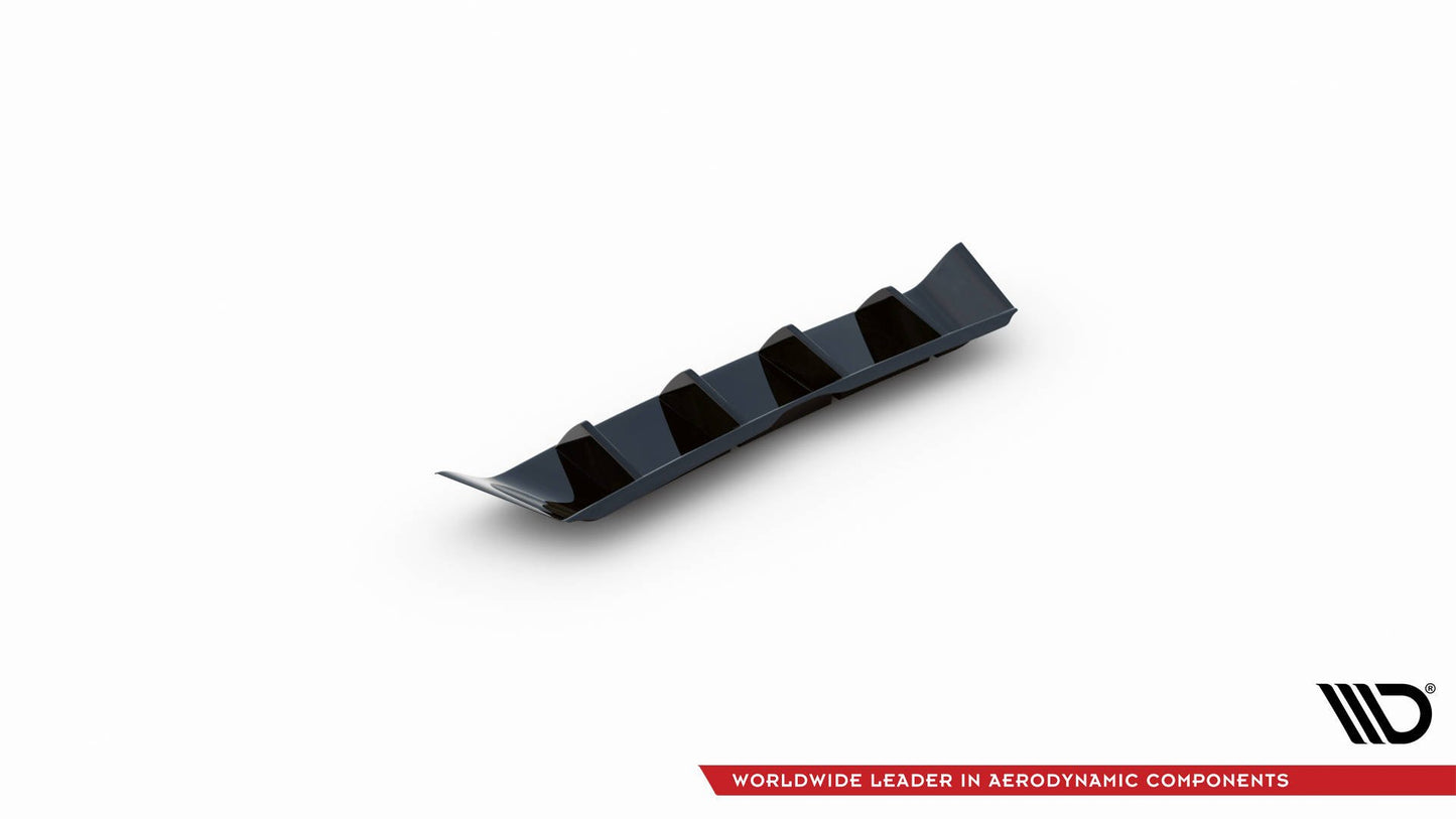 Diffusor Heck Ansatz für Skoda Kamiq Mk1 schwarz Hochglanz