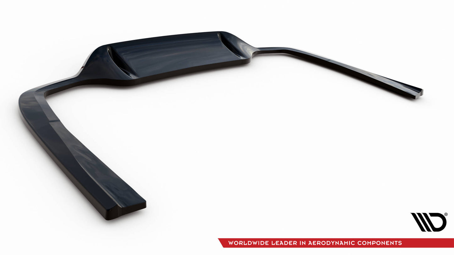 Mittlerer Cup Diffusor DTM Look Heck Ansatz für Mercedes-Benz E AMG-Line Limousine W213 Facelift schwarz Hochglanz