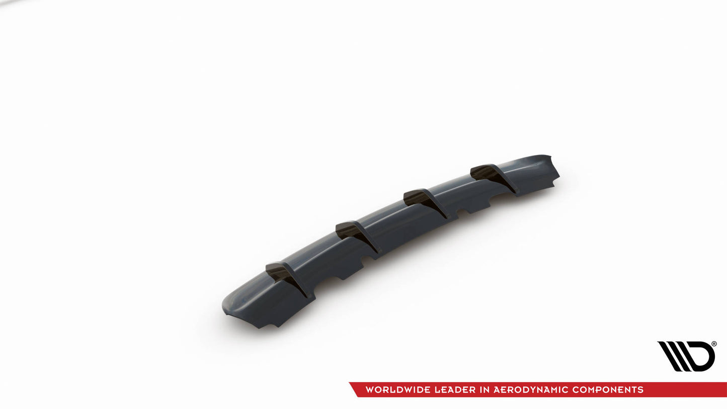Diffusor Heck Ansatz für Ford Mondeo Mk5 schwarz Hochglanz