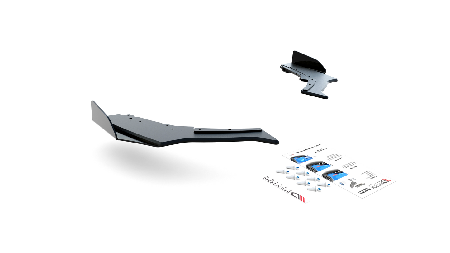 Street Pro Heck Ansatz Flaps Diffusor V.3 + Flaps für BMW 1er M140i schwarz Hochglanz