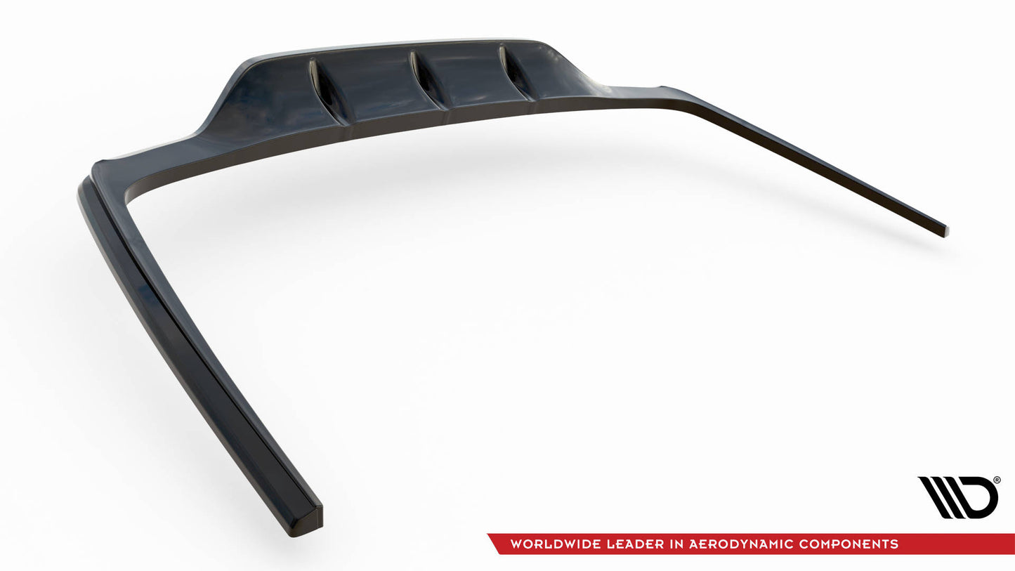 Mittlerer Cup Diffusor DTM Look Heck Ansatz für Mercedes-Benz S AMG-Line W223 schwarz Hochglanz