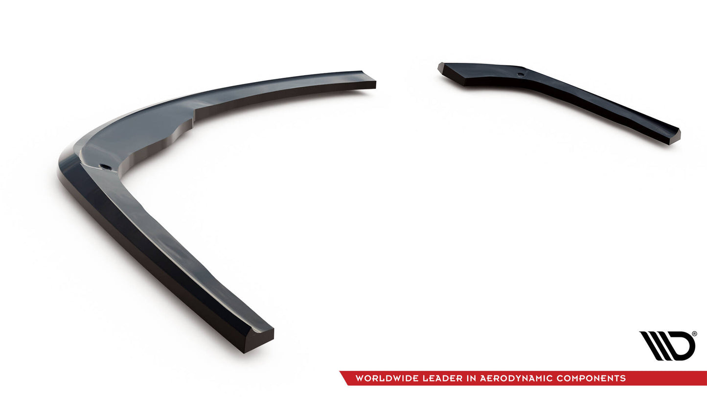 Heck Ansatz Flaps Diffusor V.1 für BMW 3er GT M-Paket F34 schwarz Hochglanz