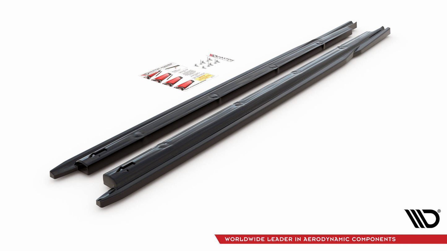 Seitenschweller Ansatz V.2 für Seat Ibiza FR/ Standard Mk5 schwarz Hochglanz