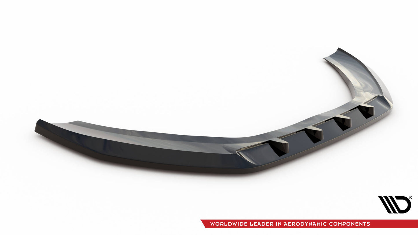 Front Ansatz V.3 für Audi A6 C7 schwarz Hochglanz