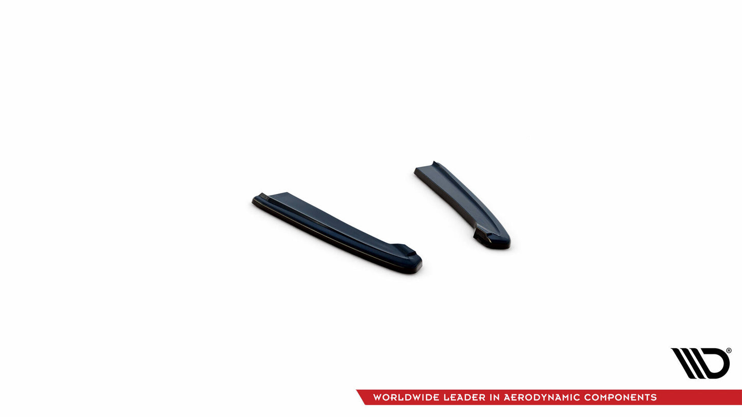 Heck Ansatz Flaps Diffusor für Audi RS4 B9 / B9 Facelift schwarz Hochglanz
