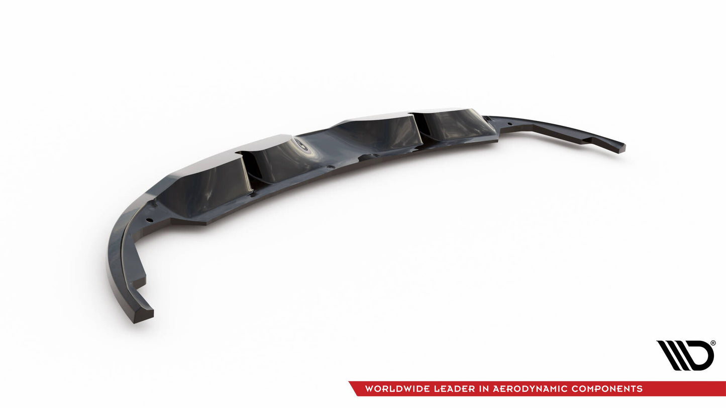 Mittlerer Cup Diffusor DTM Look Heck Ansatz für Renault Megane RS Mk3 schwarz Hochglanz