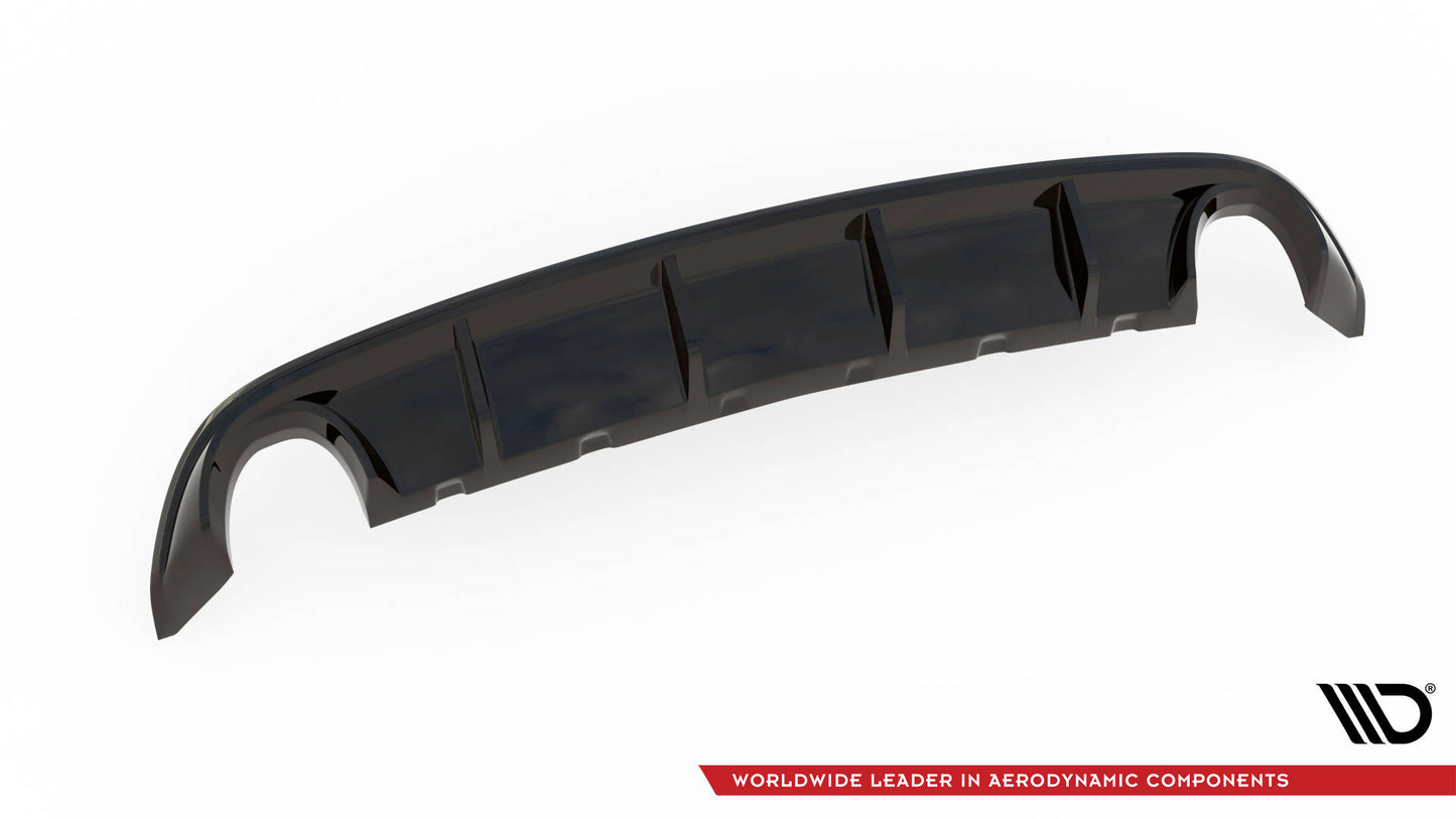 Diffusor Heck Ansatz für Ford Edge Mk2 schwarz Hochglanz