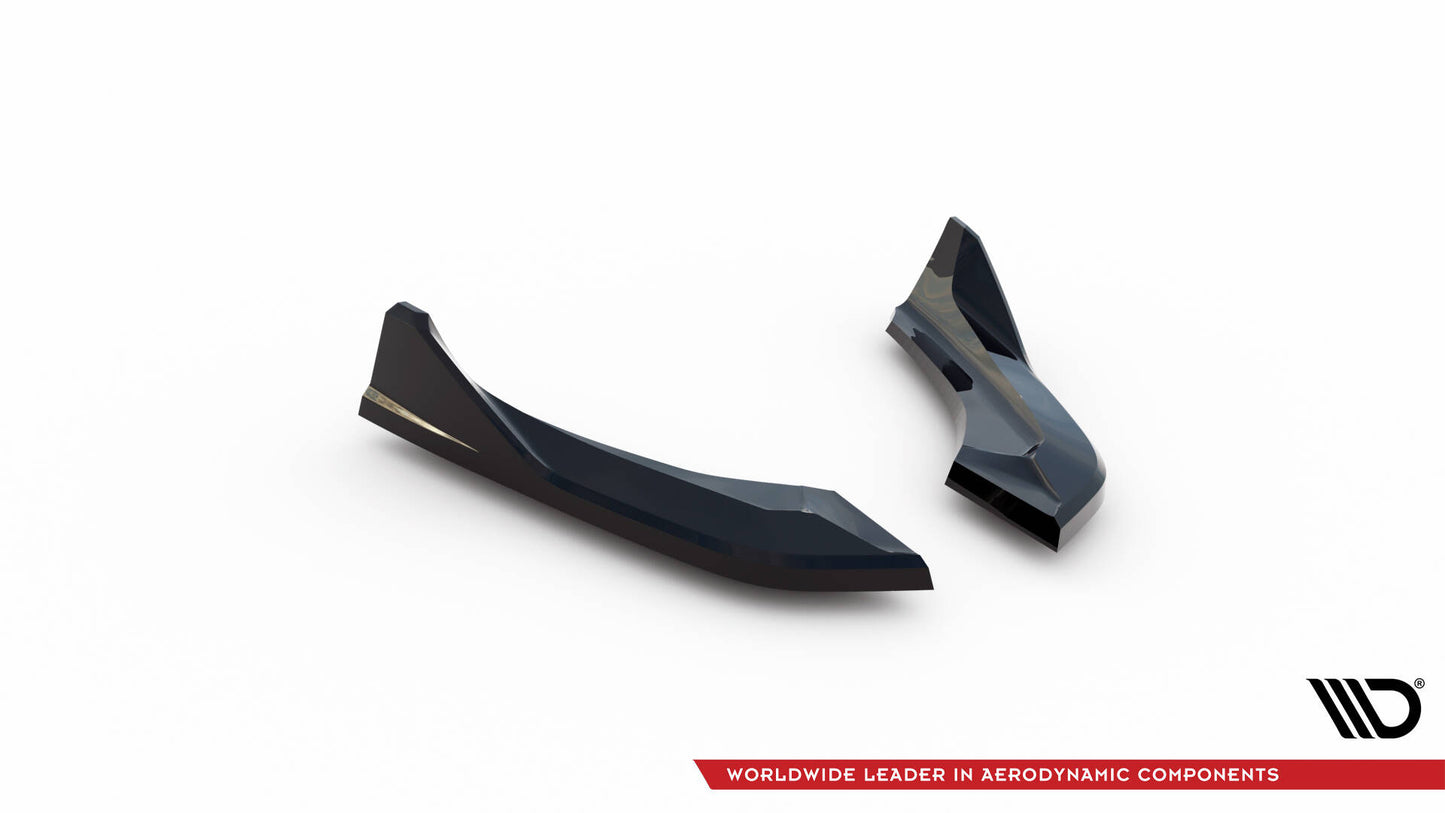 Heck Ansatz Flaps Diffusor für (Für heckansatz V.3) BMW 1er M-Paket / M140i F20 Facelift schwarz Hochglanz