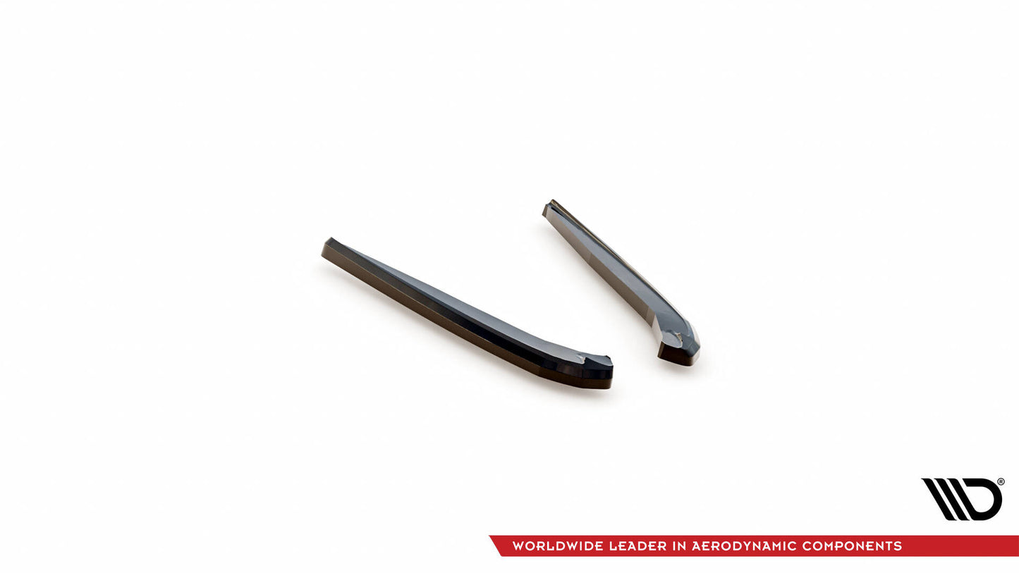 Heck Ansatz Flaps Diffusor für BMW 5er G30 / G31 Facelift schwarz Hochglanz