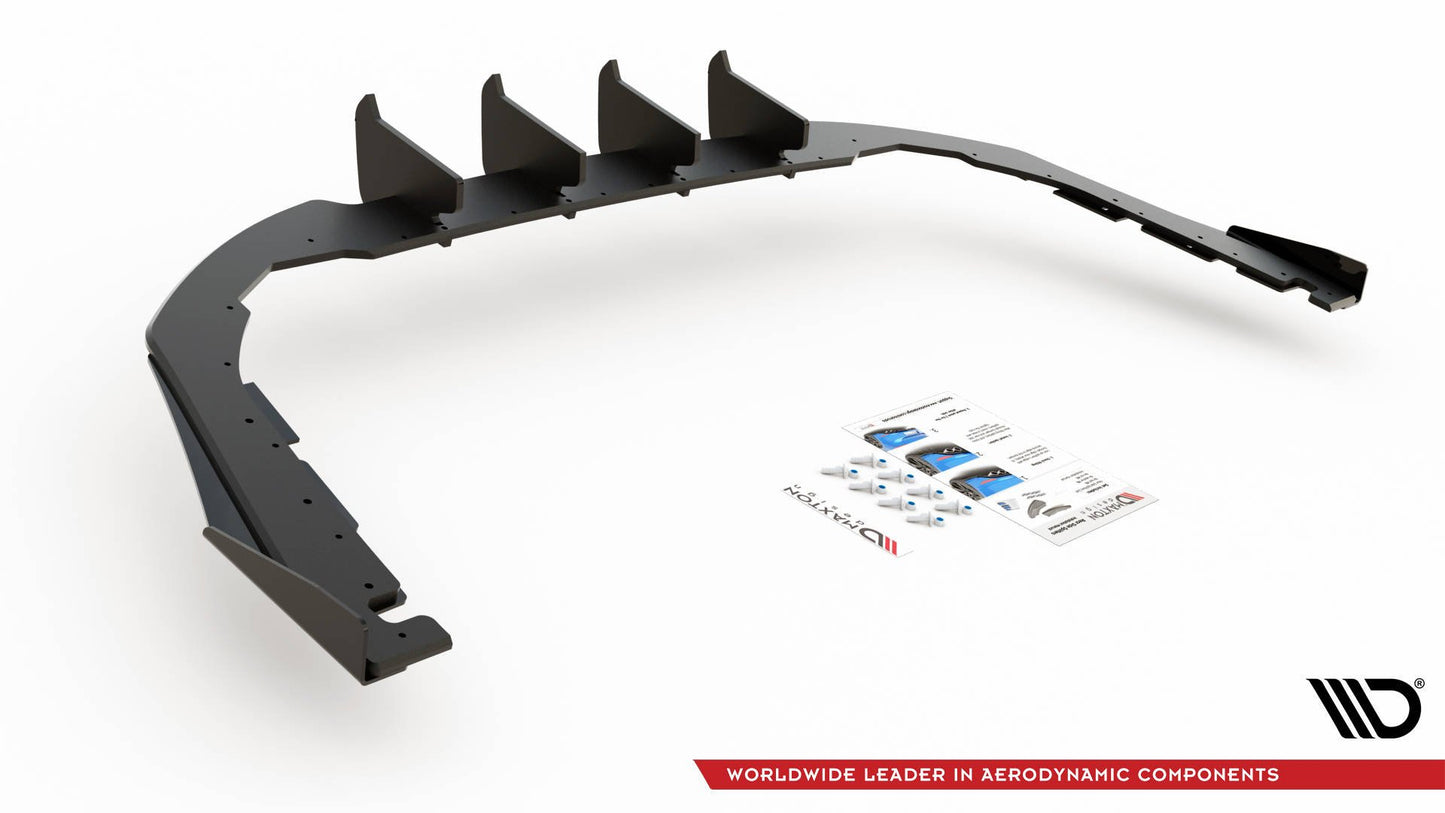 Street Pro Diffusor Heck Ansatz +Flaps für Volkswagen Arteon R-Line schwarz Hochglanz