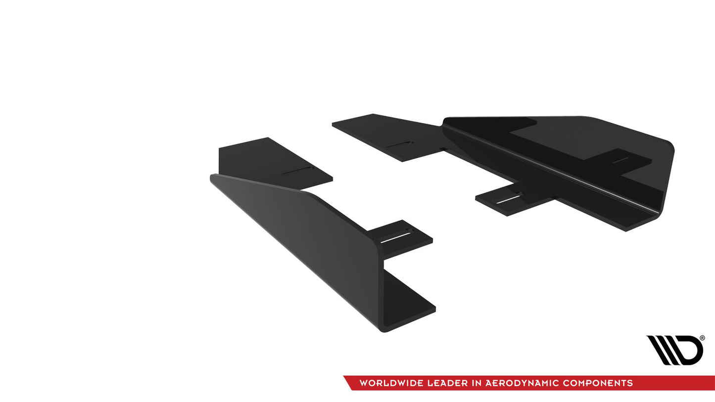 Seitenschweller Flaps für Audi RS3 Limousine 8V Facelift schwarz Hochglanz