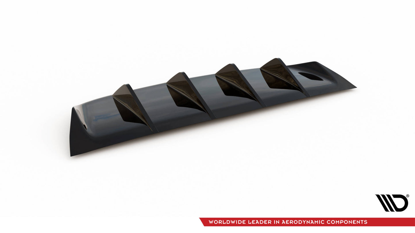 Diffusor Heck Ansatz für BMW M6 Gran Coupe / Coupe / Cabriolet F06 / F13 / F12 schwarz Hochglanz