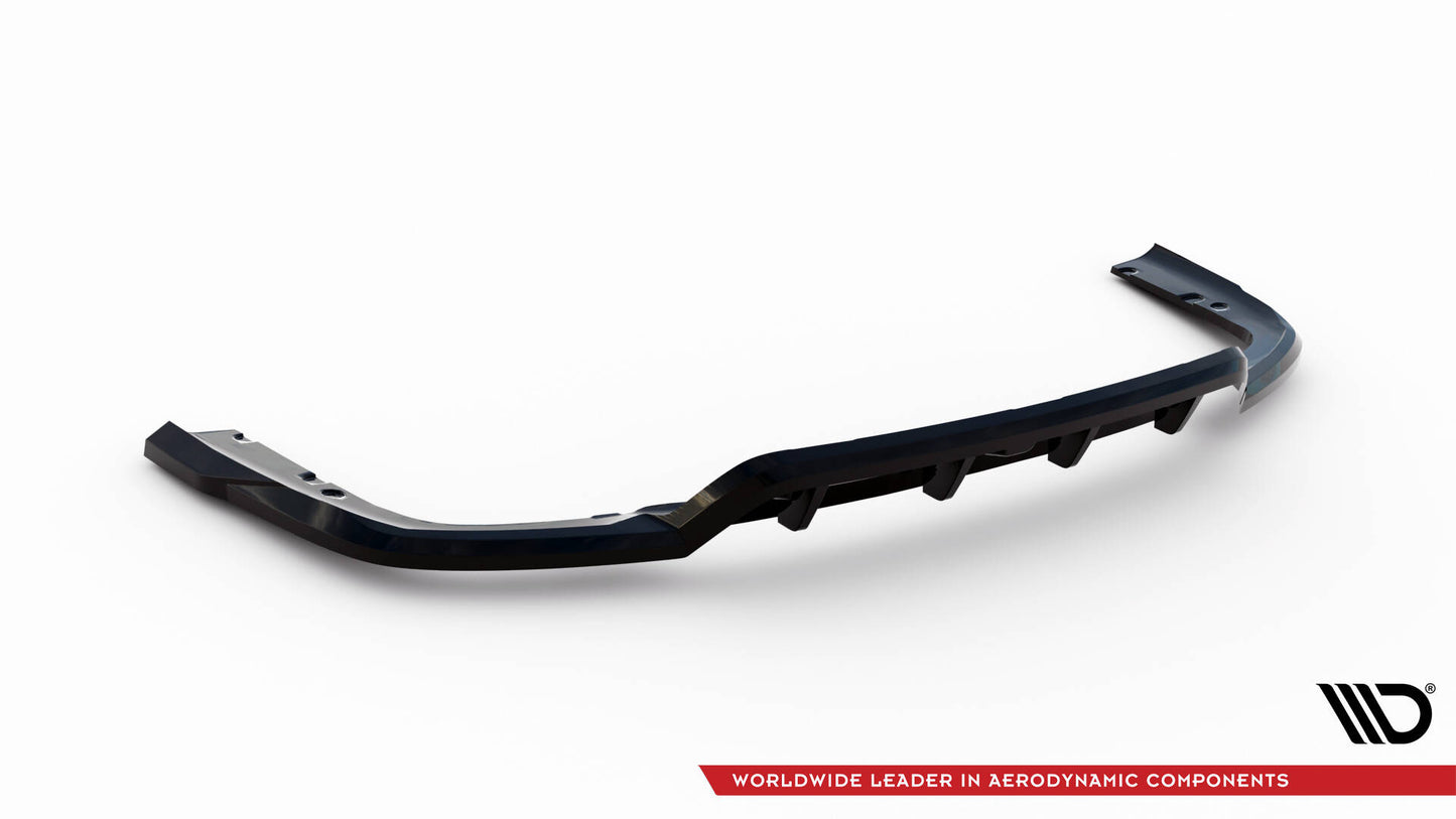 Mittlerer Cup Diffusor DTM Look Heck Ansatz für V.1 BMW X6 M-Paket G06 Facelift schwarz Hochglanz