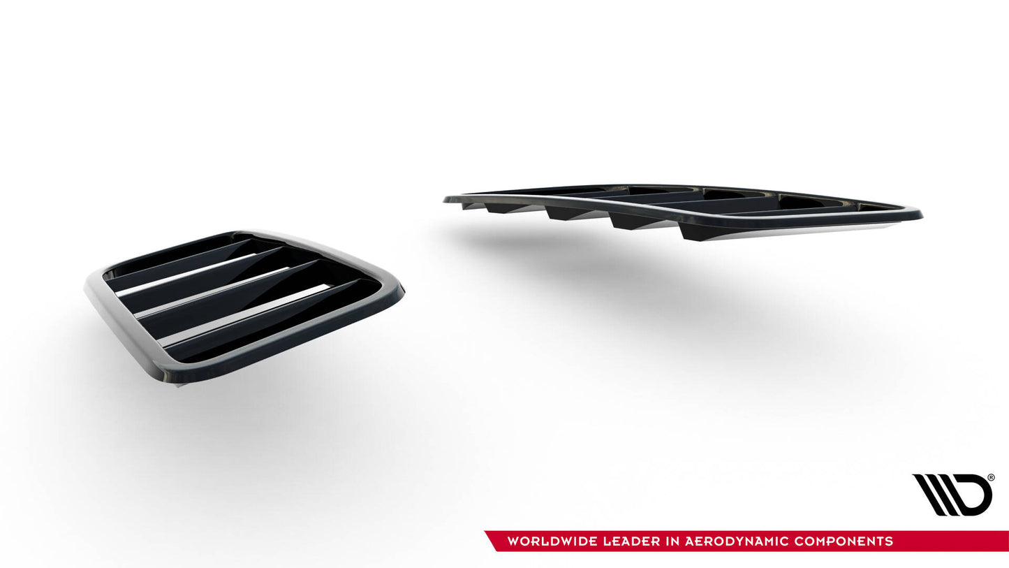 Motorhauben Luftschlitze Ford Fiesta ST Mk7 Facelift schwarz Hochglanz