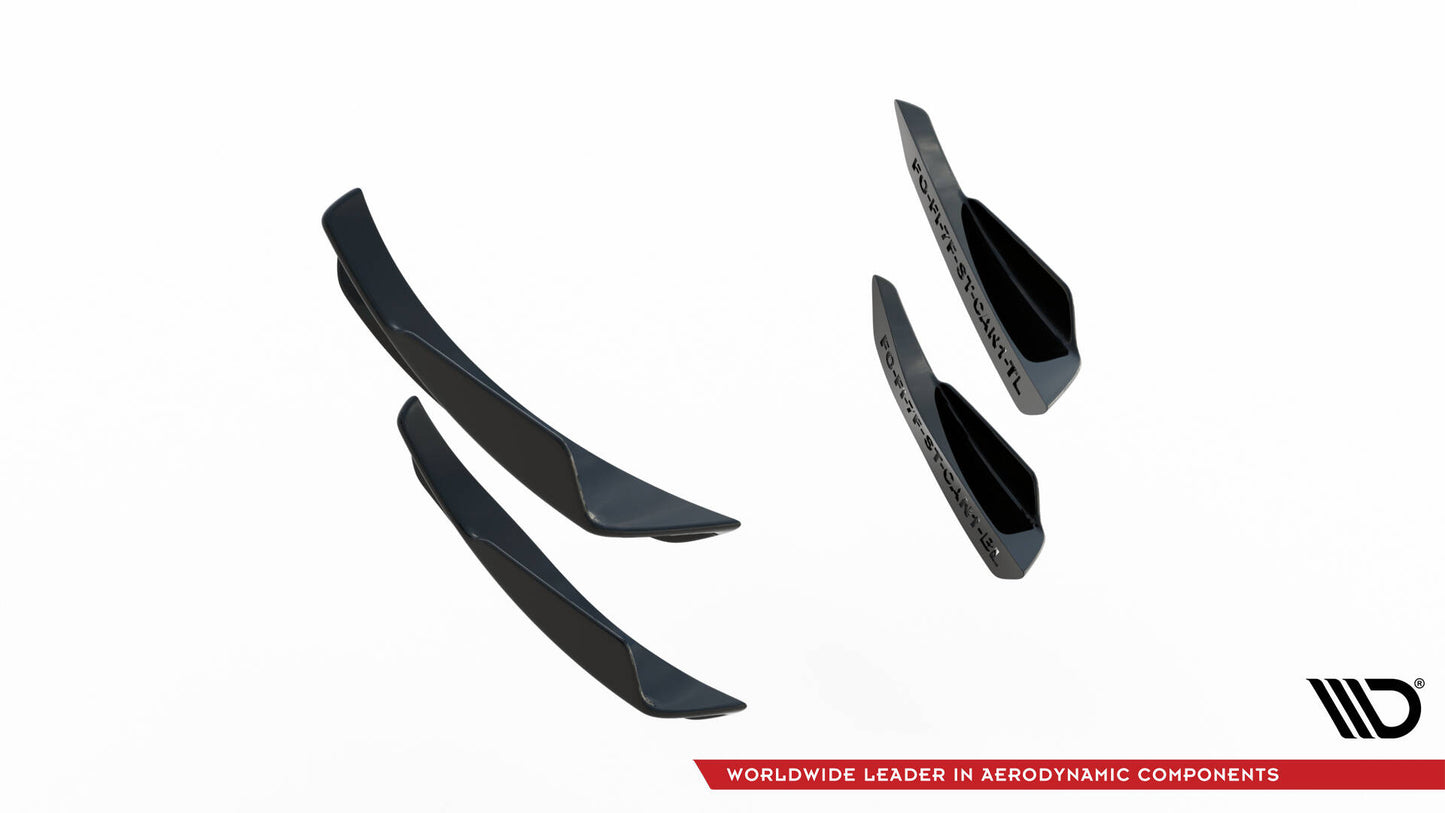 Stoßstangen Flaps Wings vorne Canards für Ford Fiesta 7 ST Facelift
