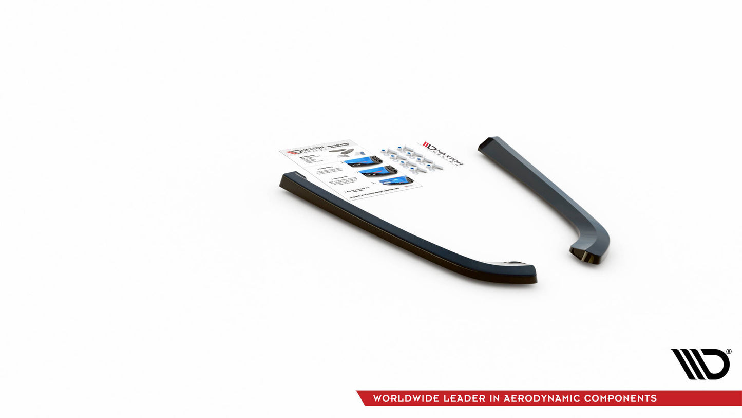 Heck Ansatz Flaps Diffusor für Volvo V70 Mk3 Carbon Look