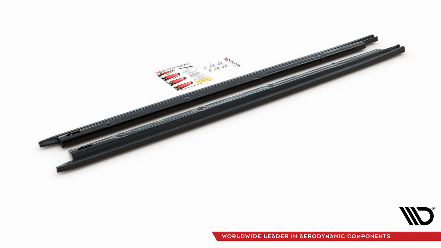 Seitenschweller Ansatz für V.1 für Seat Ibiza FR/ Standard Mk5 schwarz Hochglanz