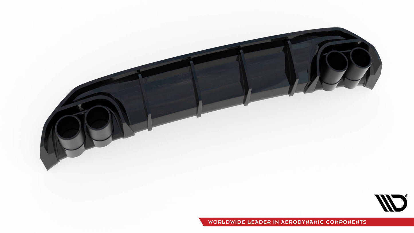 Diffusor Heck Ansatz + Endrohre für Audi A3 S-Line Sportback 8Y