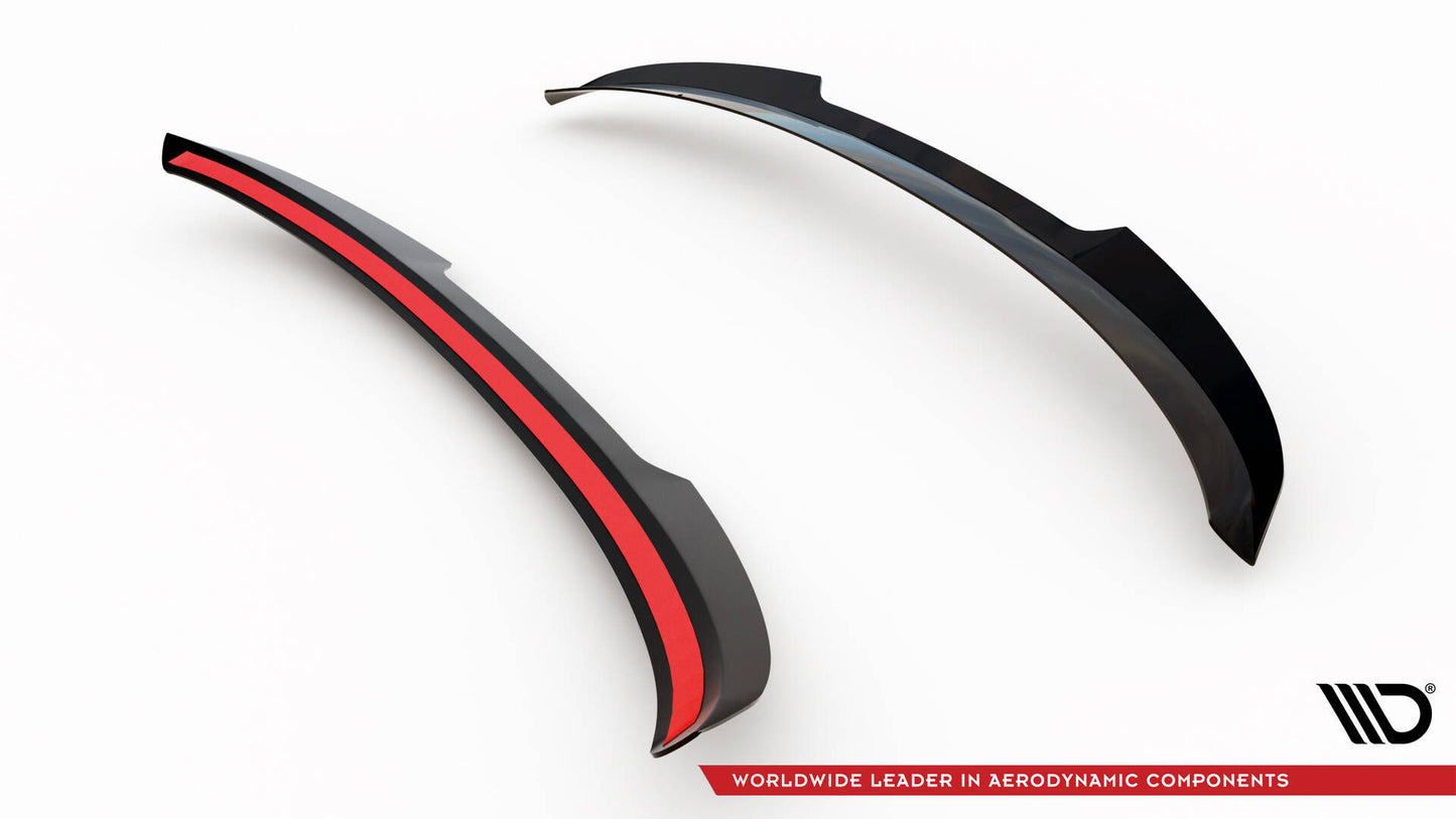 Spoiler CAP V.2 für Seat Leon Cupra Sportstourer Mk3 Facelift schwarz Hochglanz