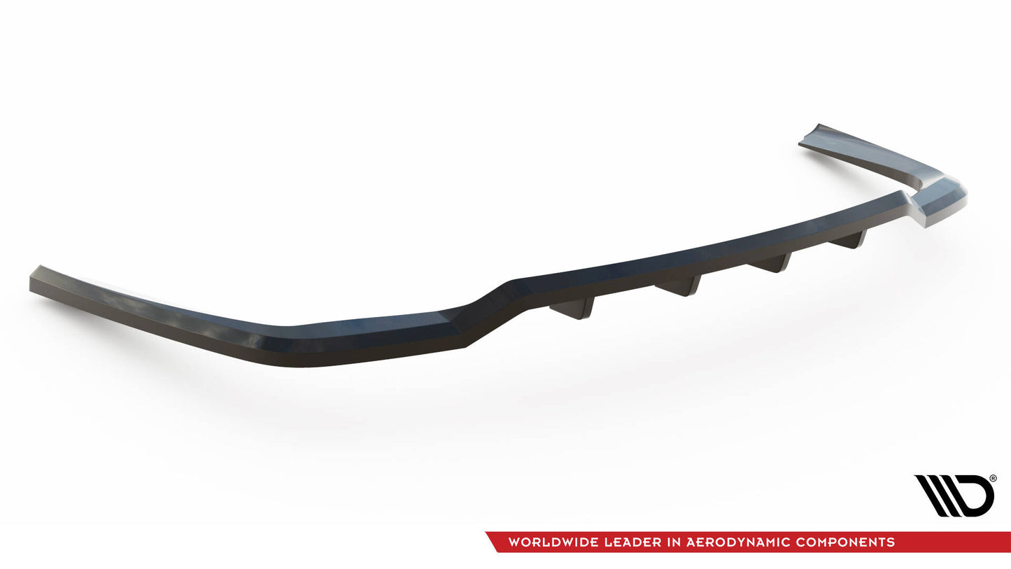 Mittlerer Cup Diffusor DTM Look Heck Ansatz für Kia Sorento Mk4 schwarz Hochglanz