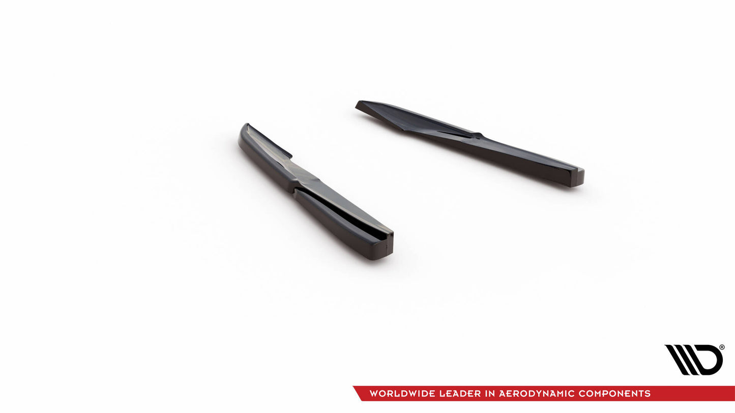 Heck Ansatz Flaps Diffusor für Audi S5 Sportback / Coupe F5 Facelift schwarz Hochglanz