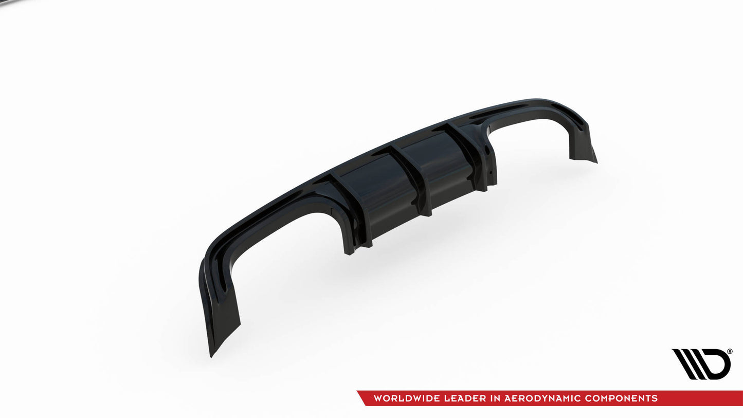 Diffusor Heck Ansatz für Mercedes-Benz CLK W209 schwarz Hochglanz