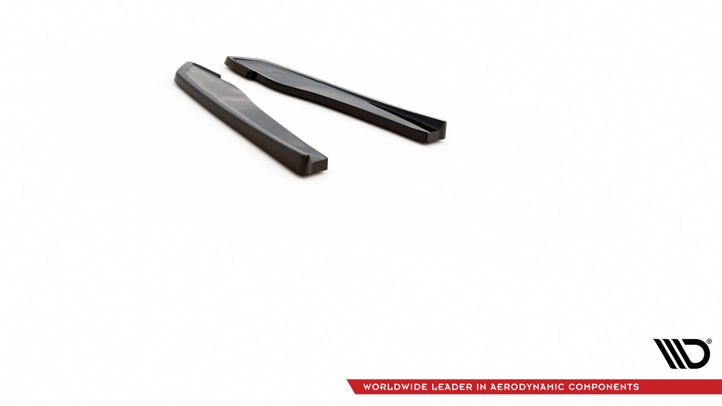 Heck Ansatz Flaps Diffusor für Audi RS5 F5 Facelift schwarz Hochglanz