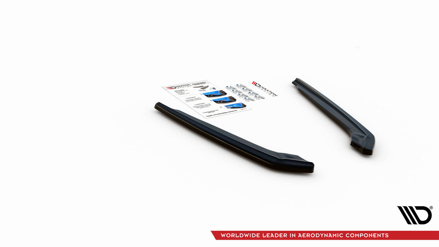 Heck Ansatz Flaps Diffusor für BMW M5 F90 schwarz Hochglanz
