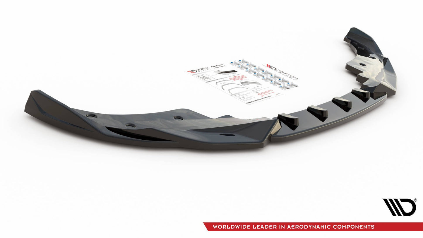 Front Ansatz V.2 für BMW 4er M-Paket / M440i G22 / G23 / G22 Facelift / G23 Facelift schwarz Hochglanz