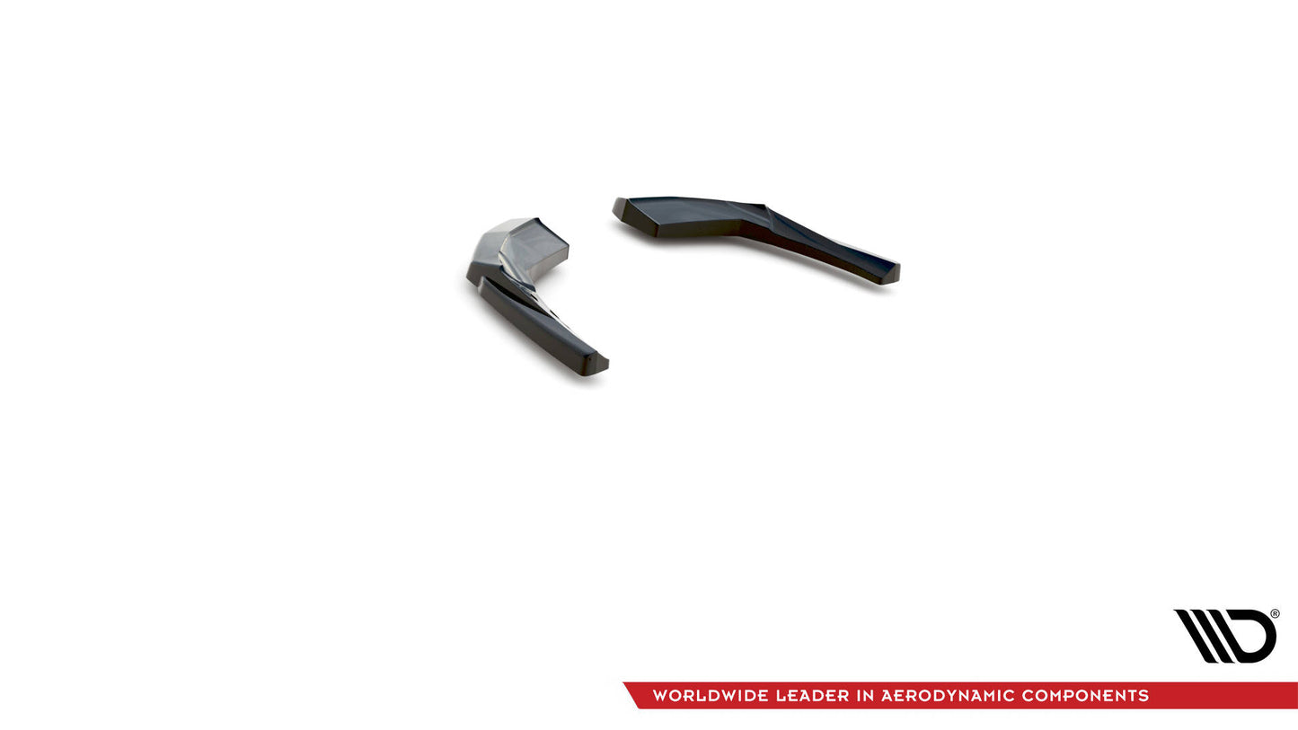 Heck Ansatz Flaps Diffusor V.1 für Audi S3 Sportback 8V Facelift schwarz Hochglanz