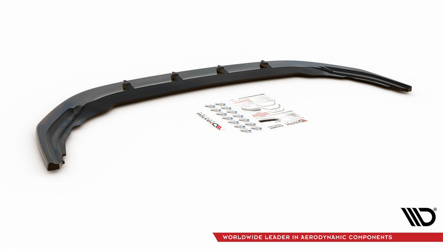 Front Ansatz V.1 für VW Golf R Mk8 schwarz Hochglanz