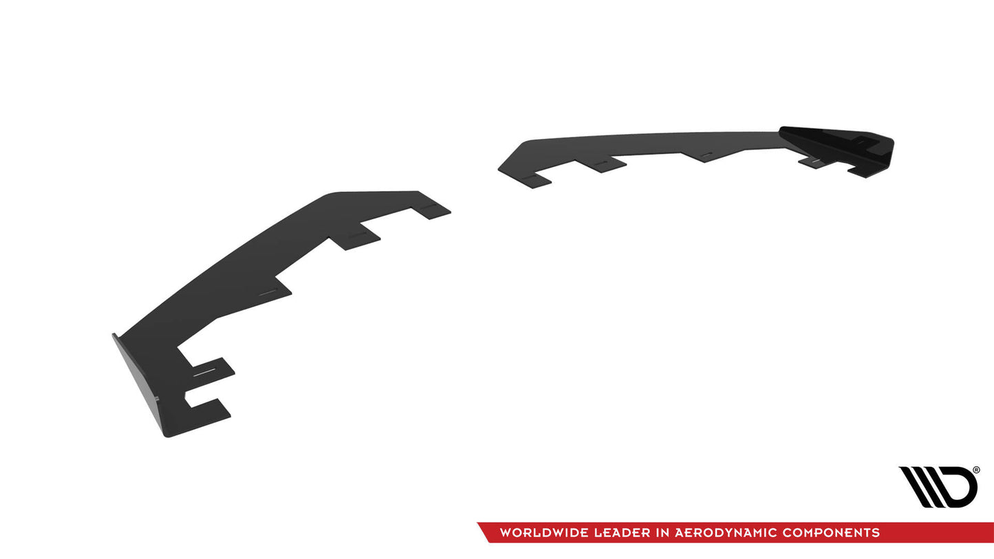 Front Stoßstange Flaps für Honda Civic Limousine Mk10 schwarz Hochglanz