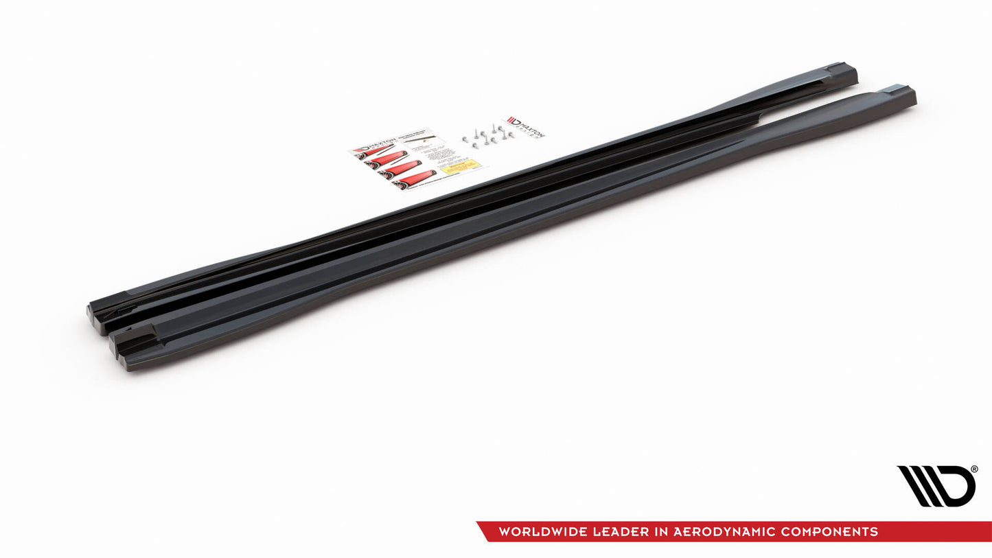 Seitenschweller Ansatz V.2 für Audi Q3 S-Line / RSQ3 F3 schwarz Hochglanz
