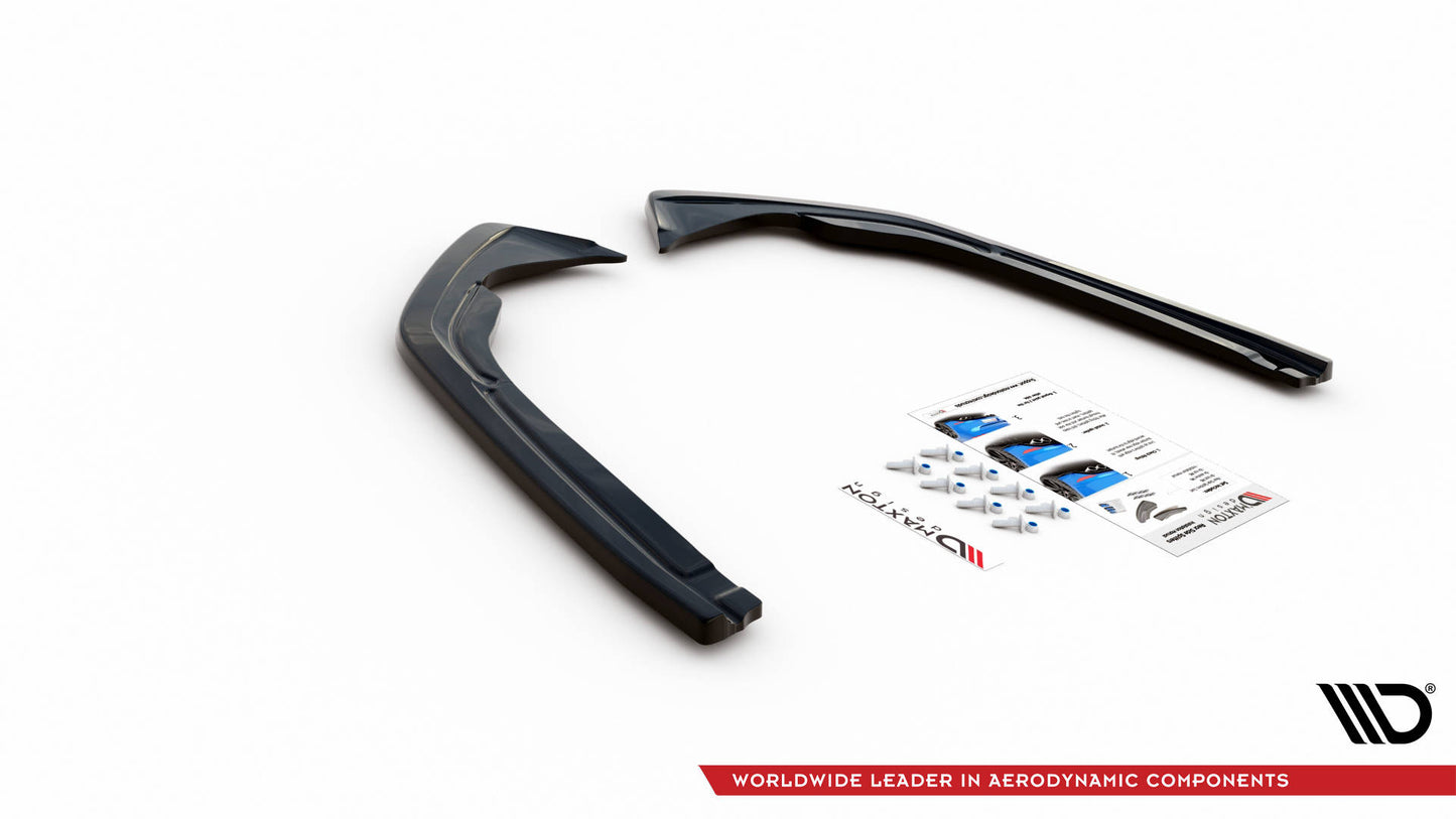 Heck Ansatz Flaps Diffusor für VW Arteon R-Line Facelift schwarz Hochglanz