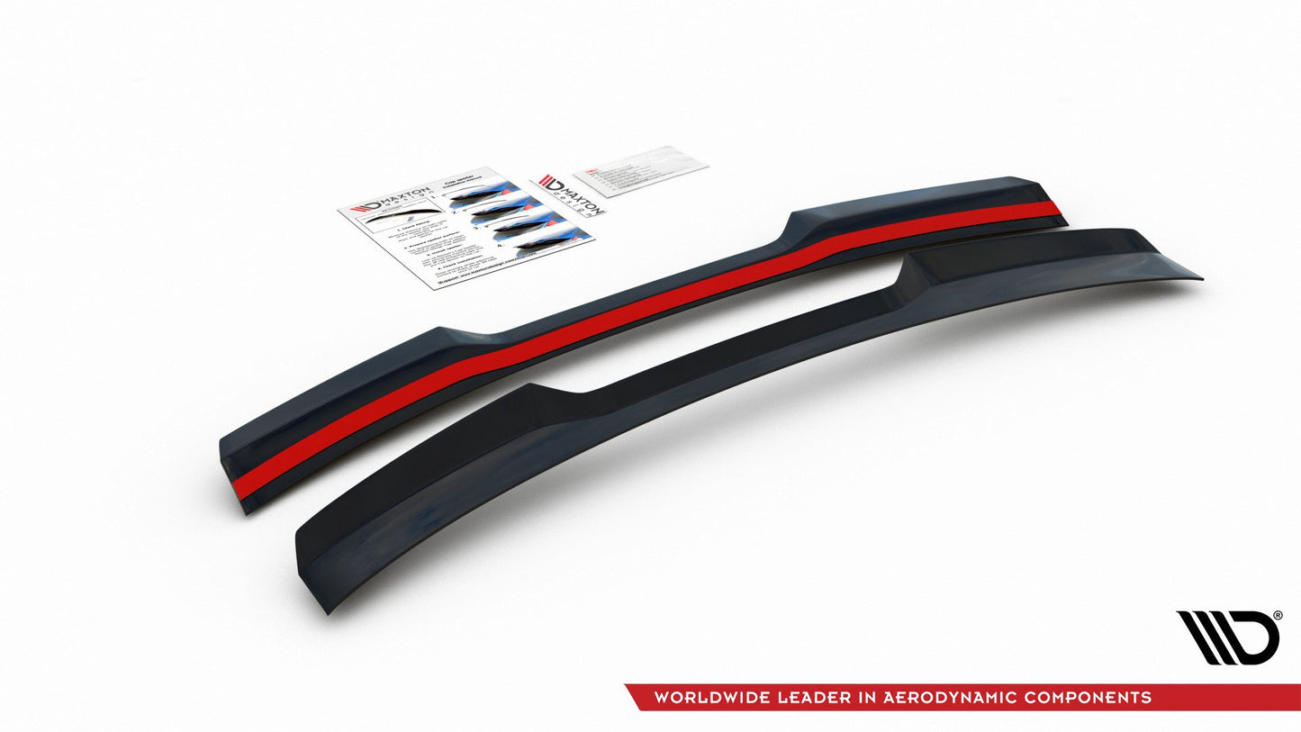 Spoiler CAP für VW Polo GTI / R-line Mk6 schwarz Hochglanz