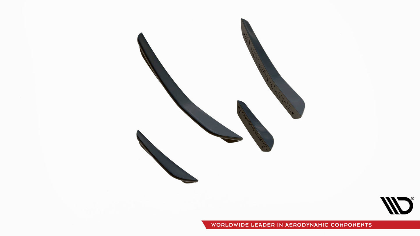 Stoßstangen Flaps Wings vorne Canards für Hyundai I30 N / I30 N-Line Hatchback/Fastback Mk3 Facelift