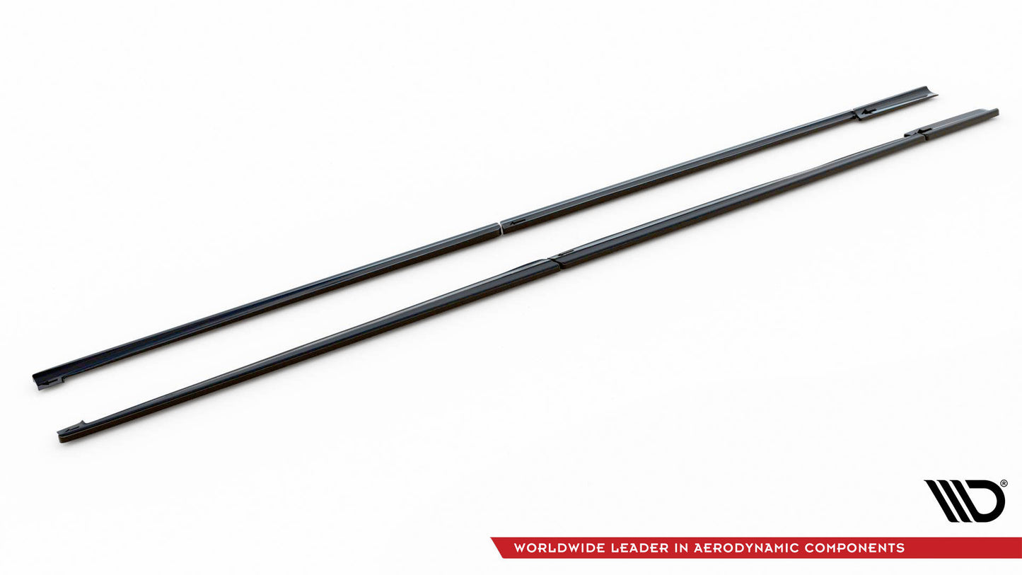 Seitenschweller Ansatz für V.1 für Mercedes-Benz V-Klasse Extra Long AMG-Line W447 schwarz Hochglanz