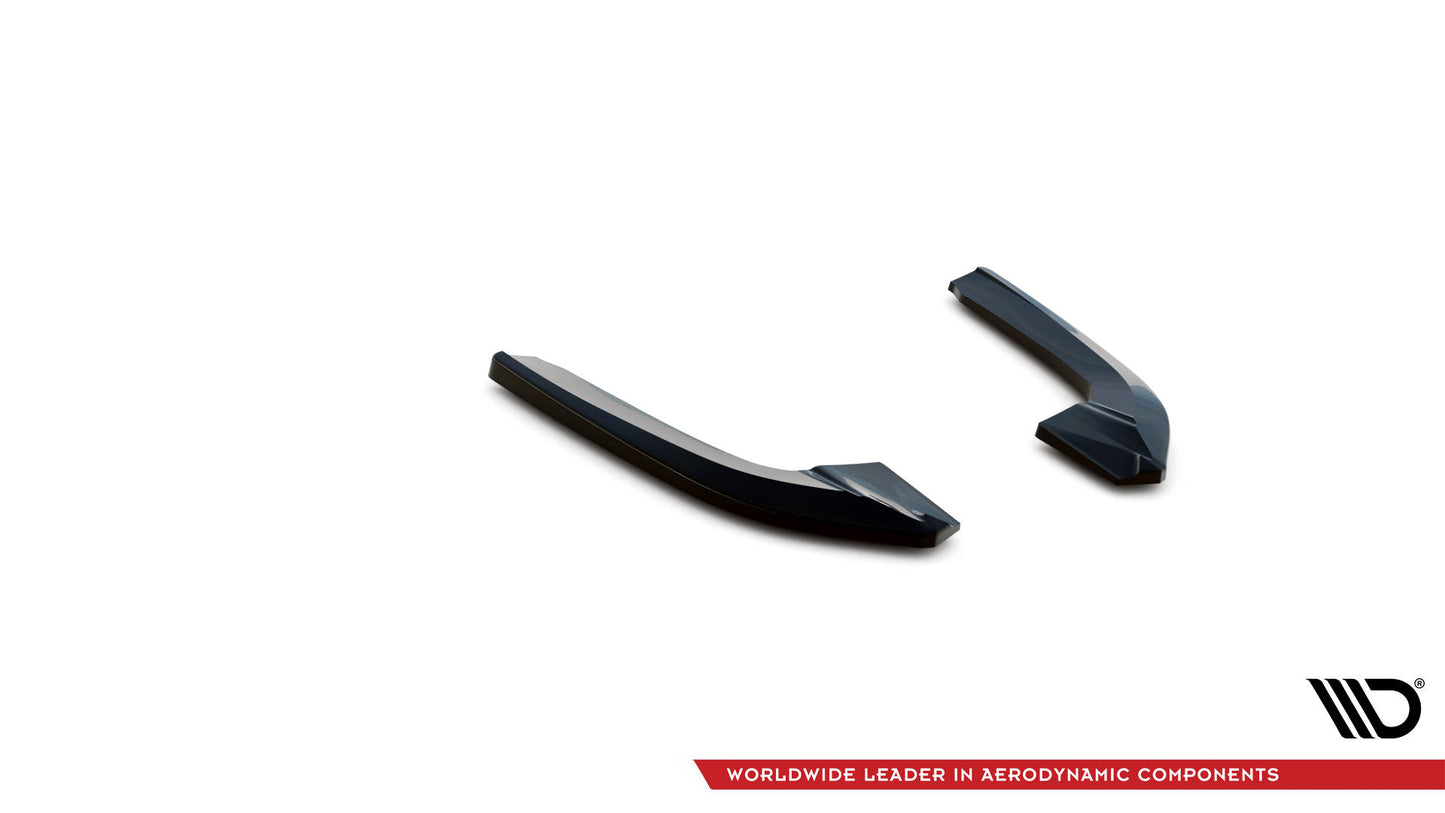 Heck Ansatz Flaps Diffusor für Audi RS3 Limousine 8Y schwarz Hochglanz