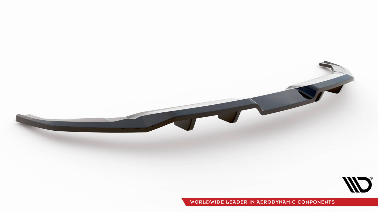 Mittlerer Cup Diffusor DTM Look Heck Ansatz für Kia EV6 GT-Line Mk1 schwarz Hochglanz