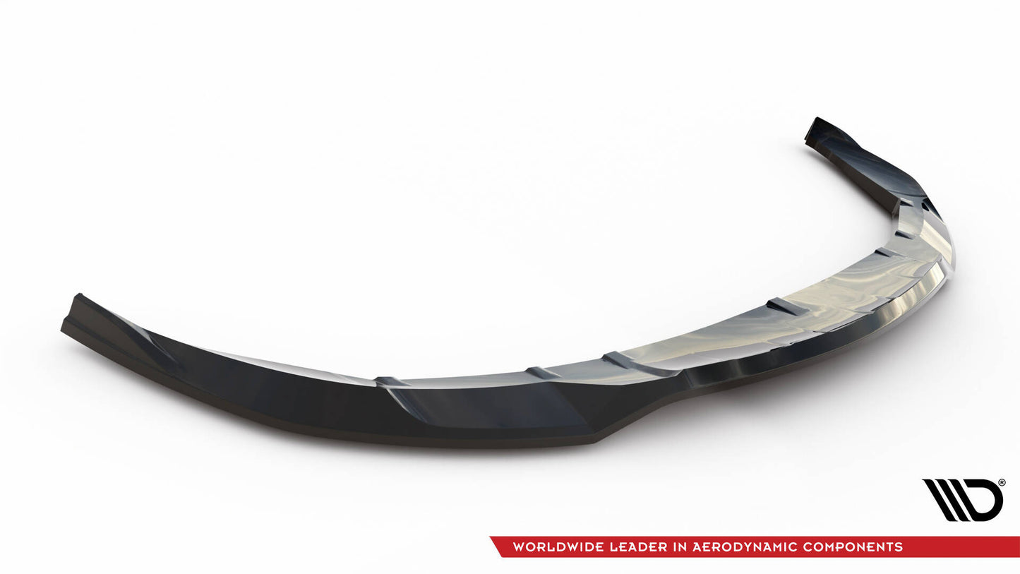 Front Ansatz für Porsche Taycan Cross Turismo 4S schwarz Hochglanz