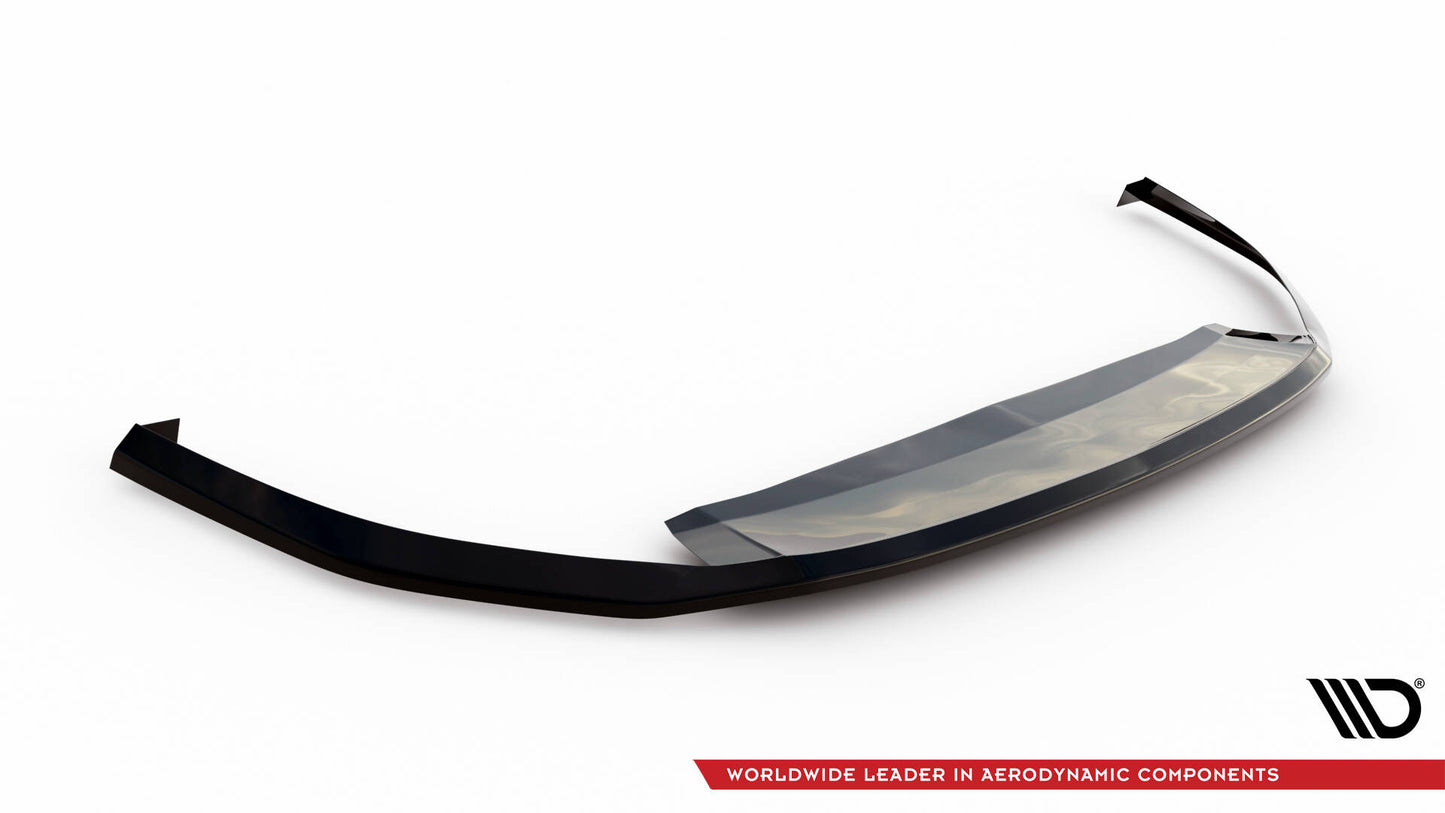 Front Ansatz V.7 für VW Golf GTI / GTE / GTD / R-Line Mk8 schwarz Hochglanz