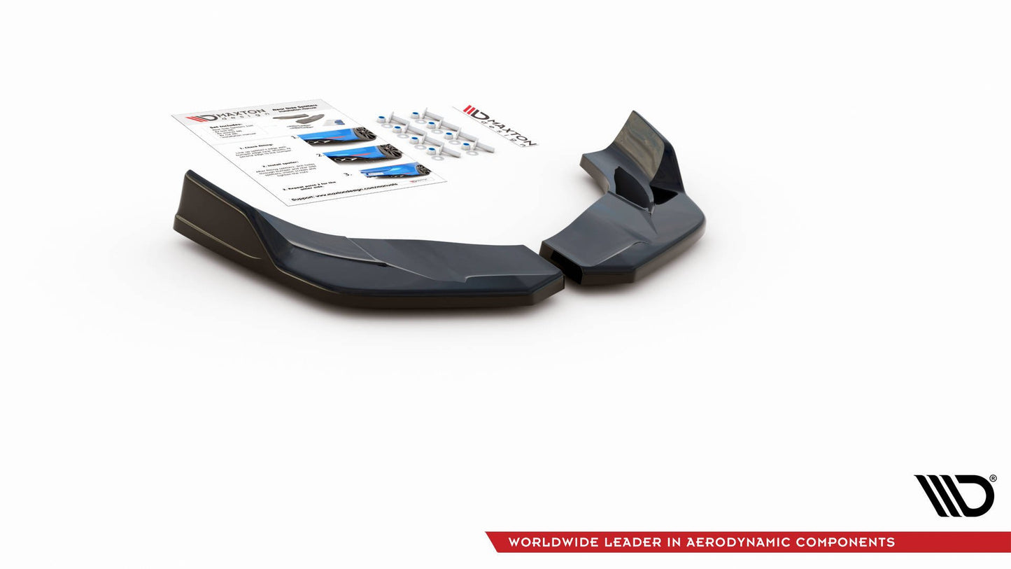 Heck Ansatz Flaps Diffusor V.4 für Hyundai I30 N Mk3 Hatchback schwarz Hochglanz