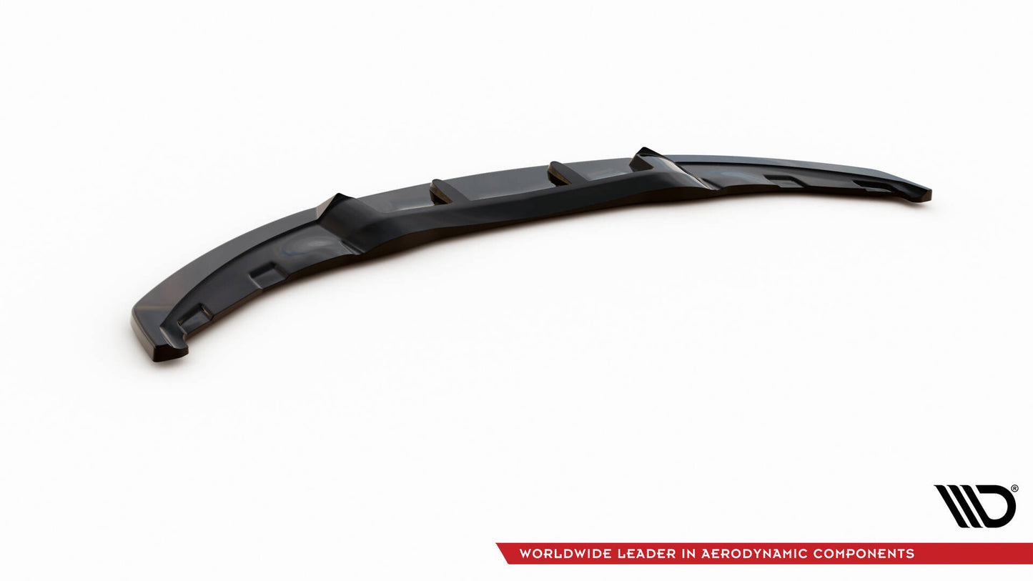 Front Ansatz V.3 für BMW 1er E81 Facelift schwarz Hochglanz