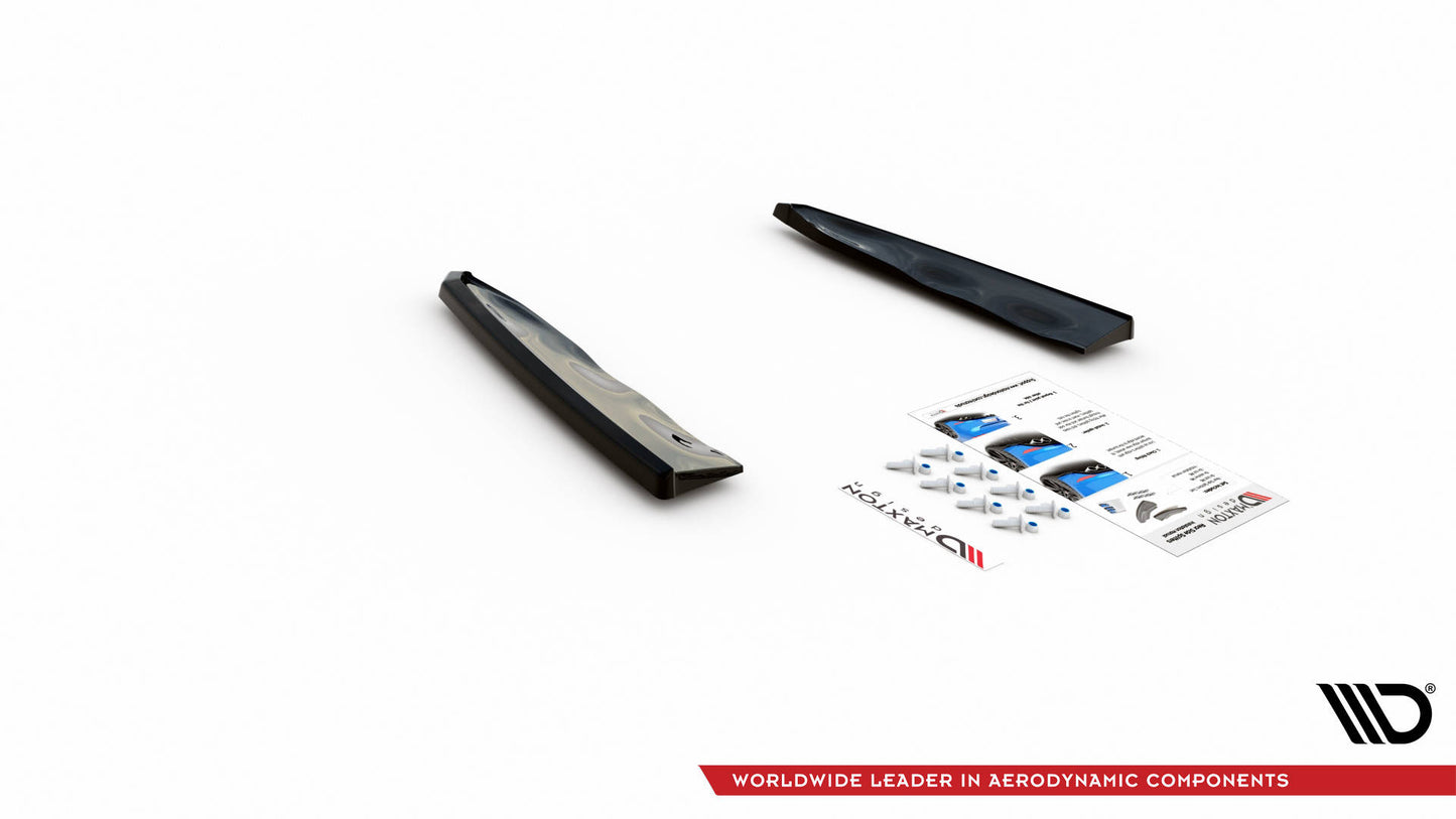 Heck Ansatz Flaps Diffusor für BMW X5M F95 schwarz matt