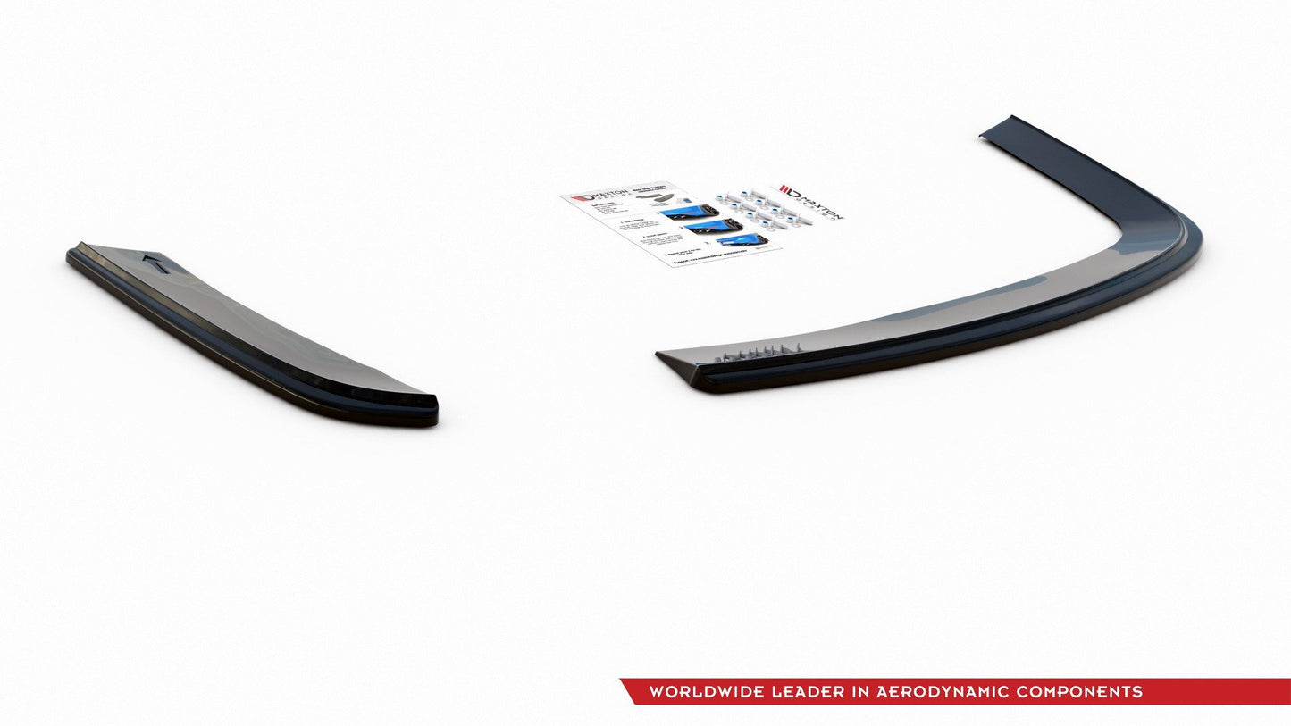 Heck Ansatz Flaps Diffusor für VOLKSWAGEN JETTA MK6 SEDAN vor Facelift schwarz Hochglanz