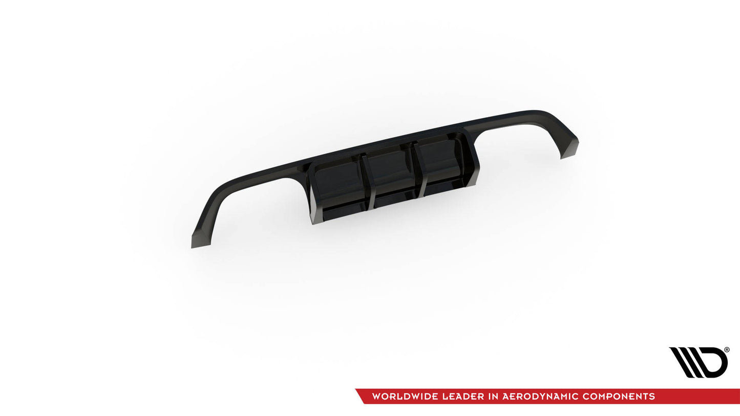 Diffusor Heck Ansatz für BMW M4 F82 schwarz Hochglanz