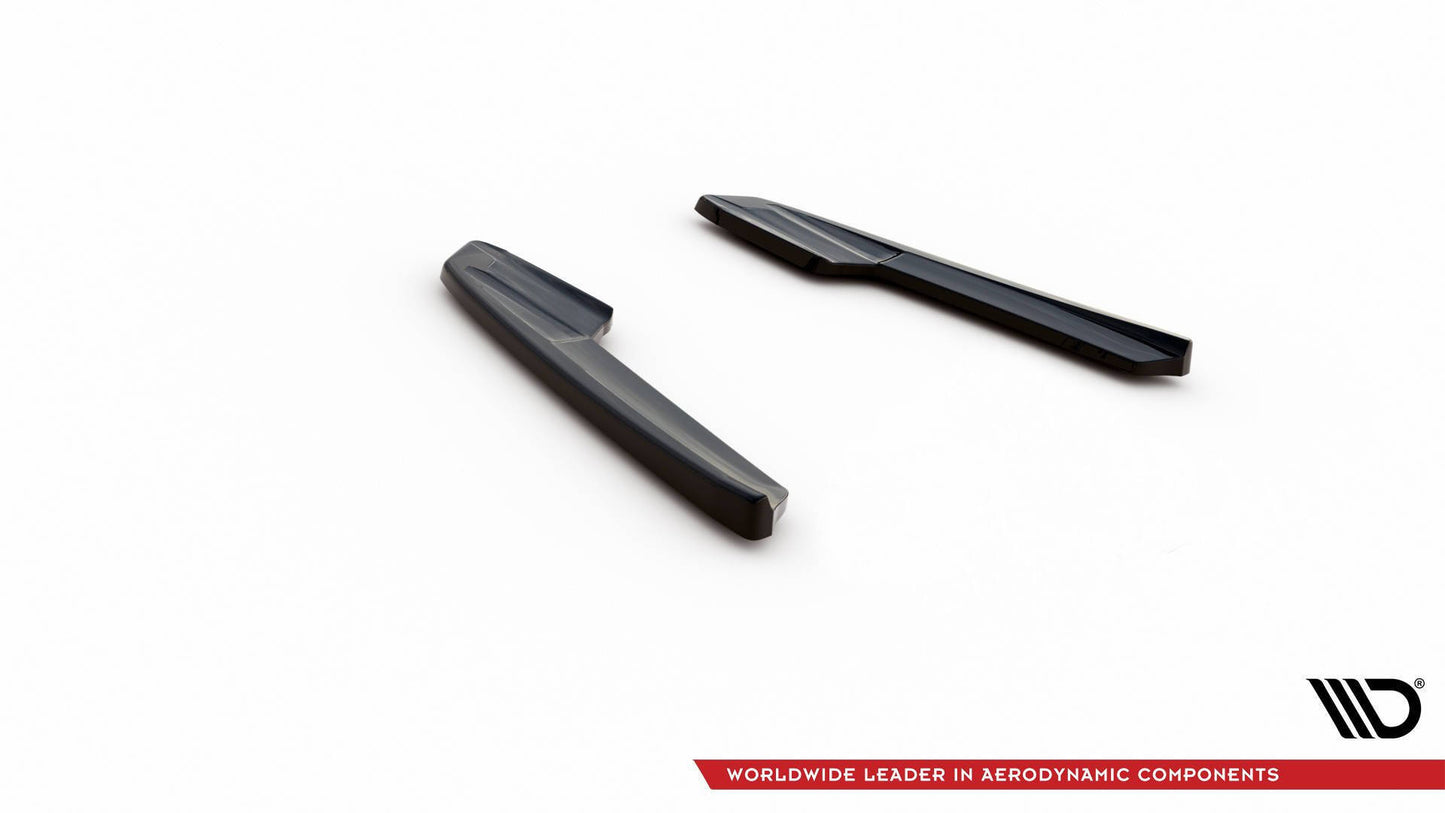 Heck Ansatz Flaps Diffusor V.2 für Audi RS6 C8 schwarz Hochglanz