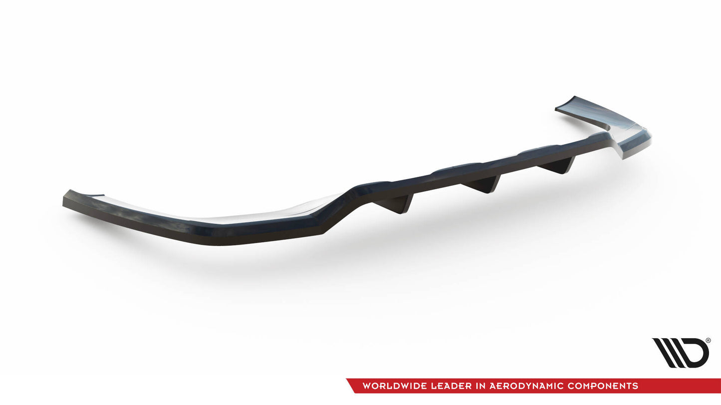 Mittlerer Cup Diffusor DTM Look Heck Ansatz für Mercedes-Benz GLC AMG-Line X254 schwarz Hochglanz
